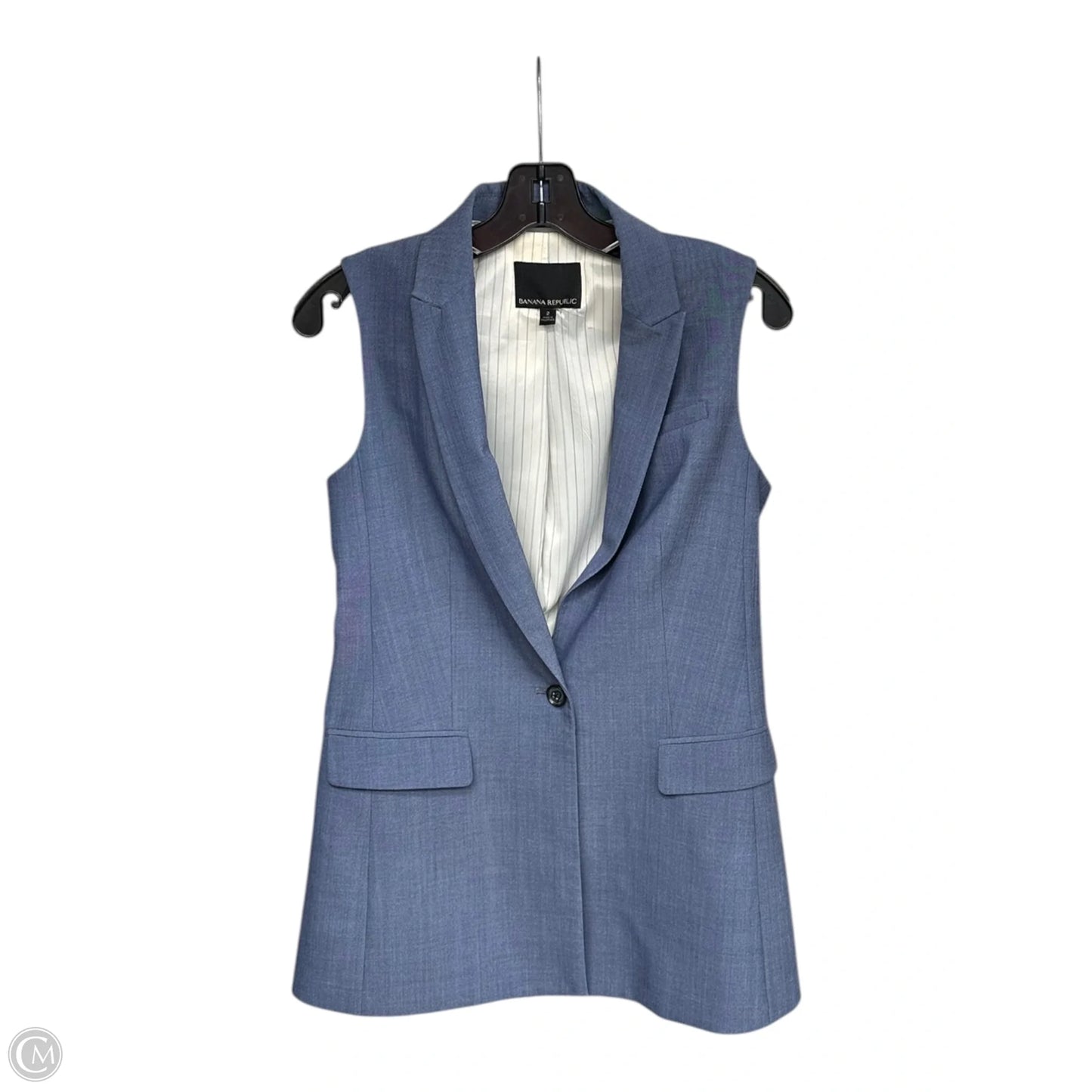 Vest Other By Banana Republic In Blue, Size: 2