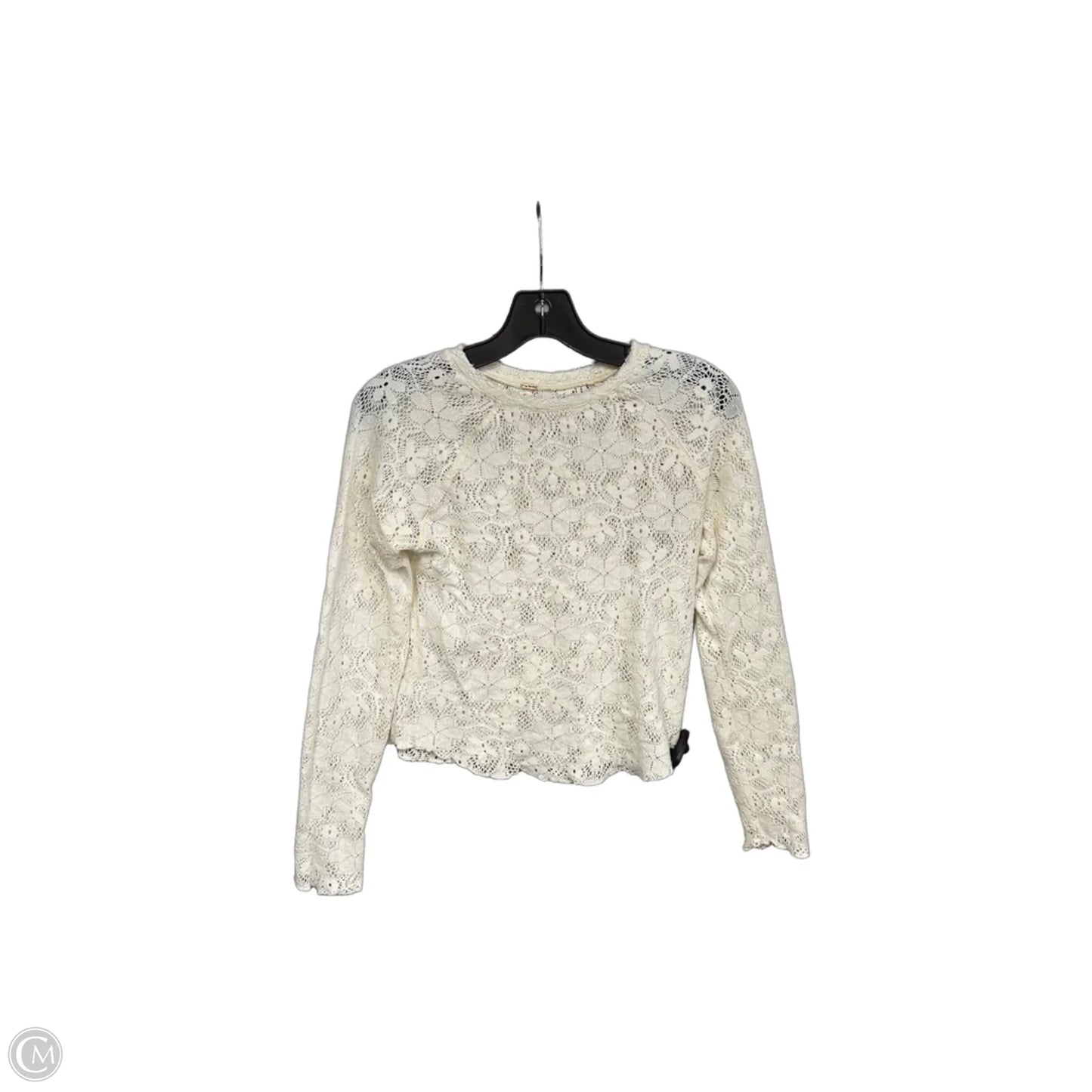 Top Long Sleeve By Free People In Cream, Size: Xs