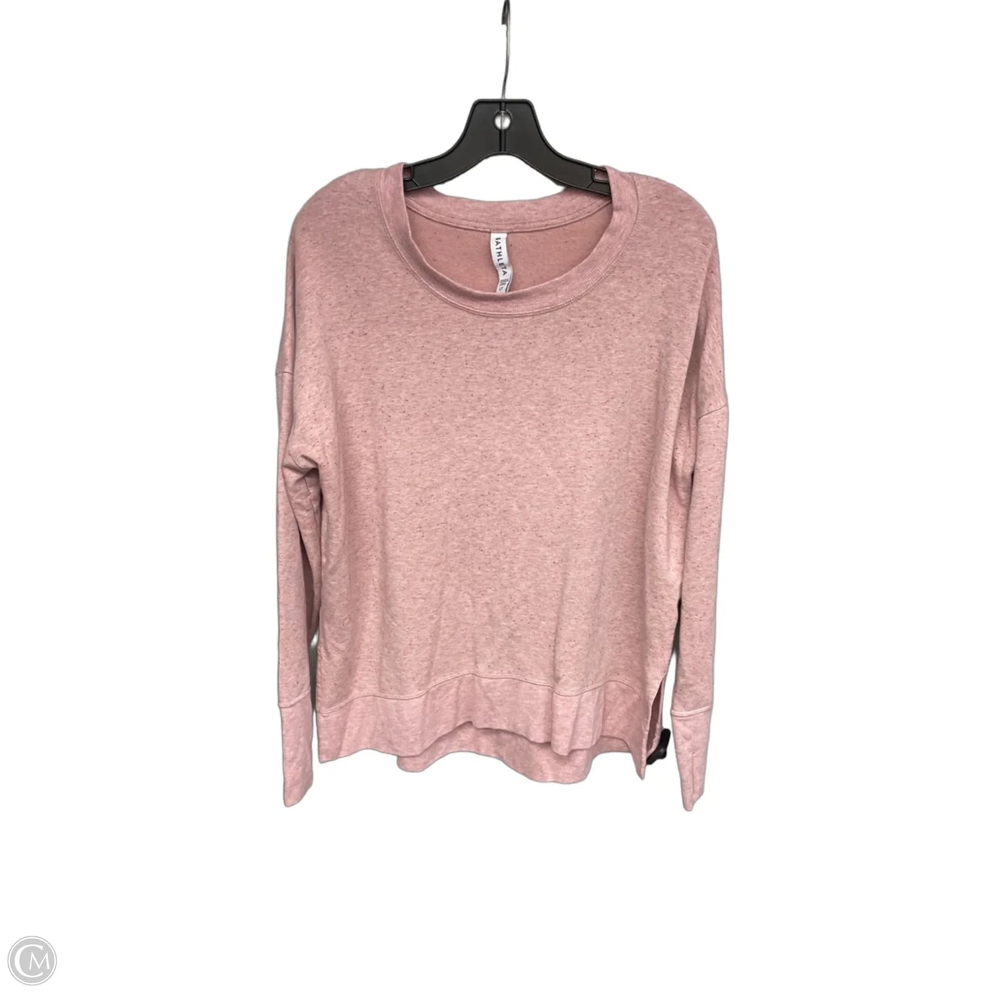 Sweatshirt Crewneck By Athleta In Pink, Size: L