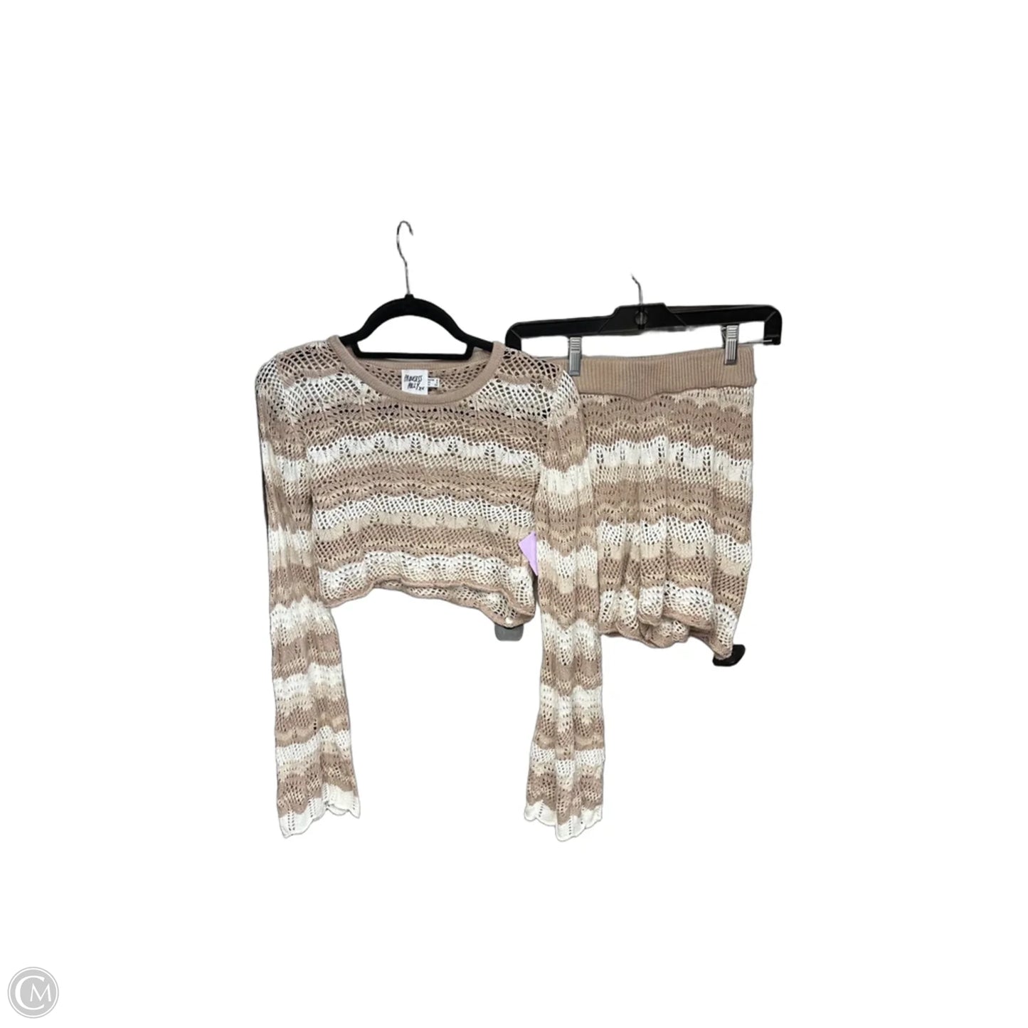Swimwear Cover-up By Princess Polly In Brown & White, Size: 2