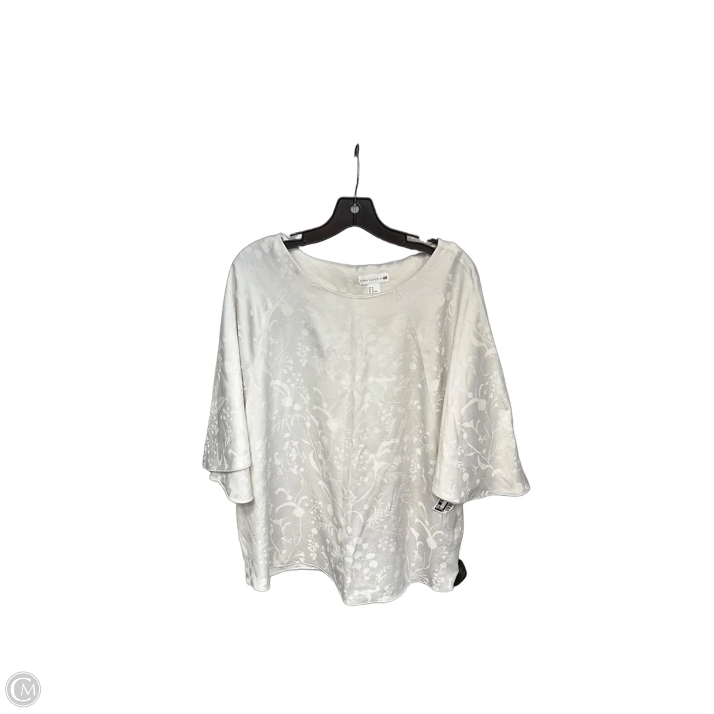 Top Short Sleeve By H&m In Cream, Size: 14