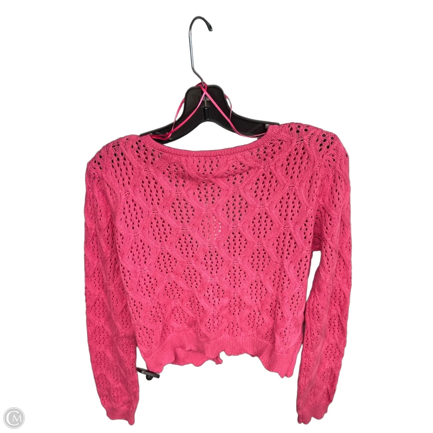 Cardigan By Freshman In Pink, Size: M