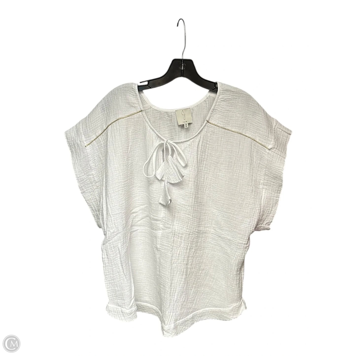 Top Short Sleeve By Joie In White, Size: M
