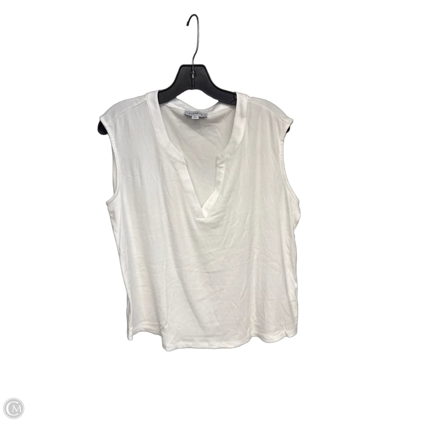 Top Sleeveless Basic By Evereve In White, Size: L