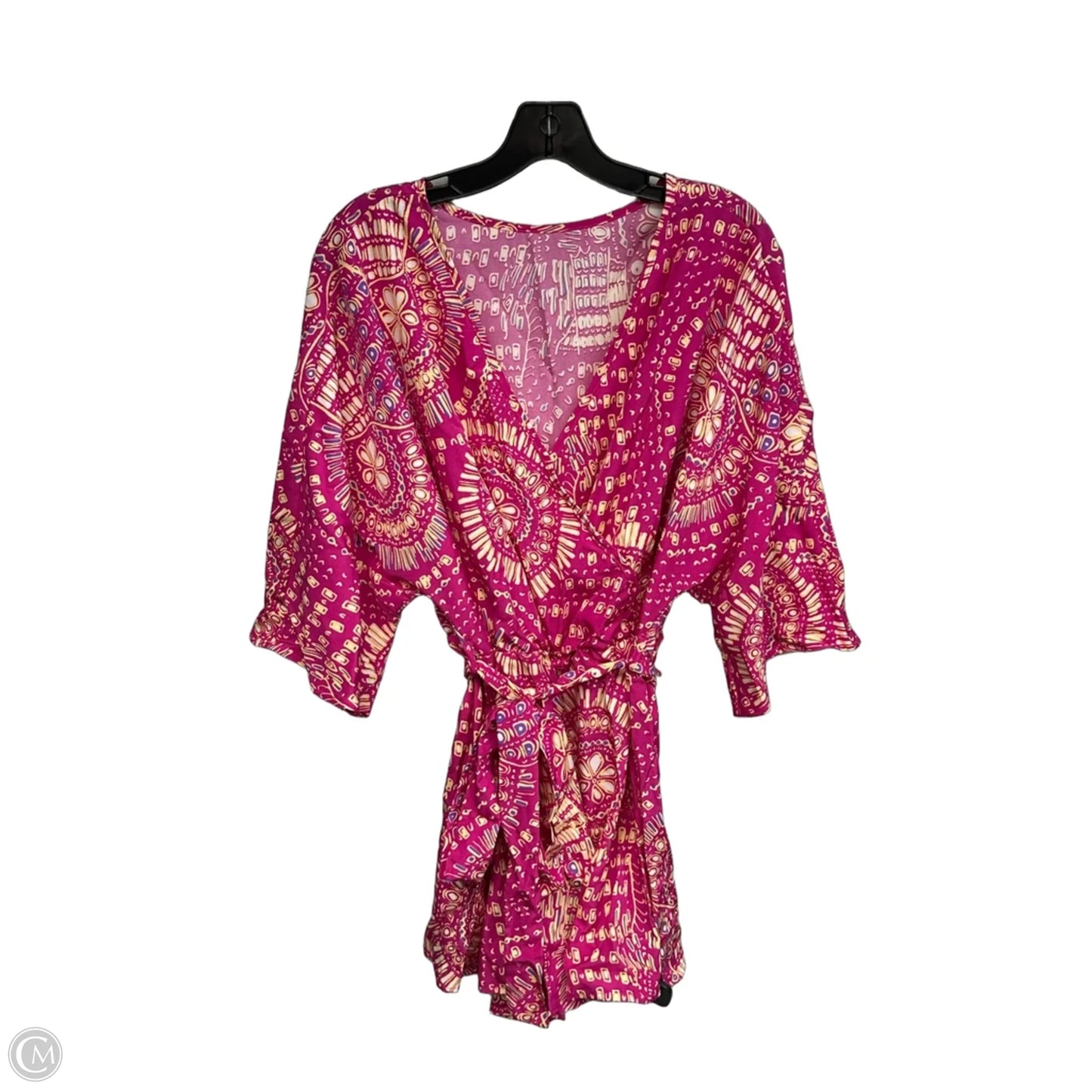Romper By Shein In Pink & Yellow, Size: Xl