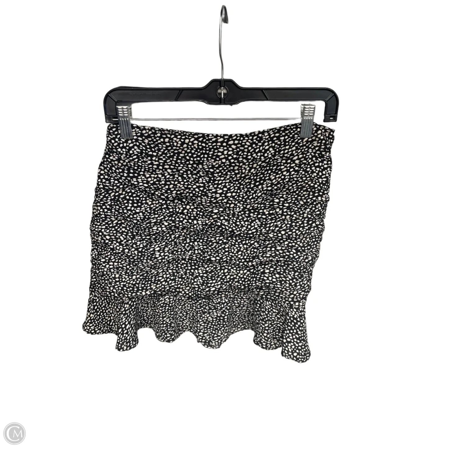 Skirt Mini & Short By Abercrombie And Fitch In Black & White, Size: M