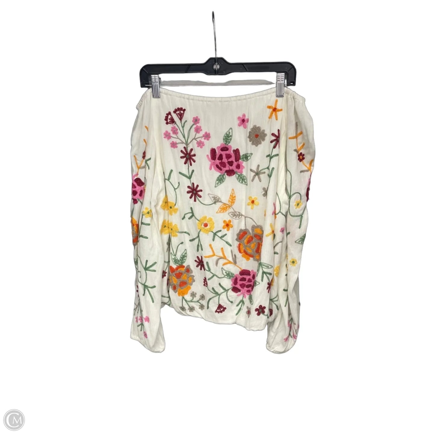 Top Long Sleeve By Philosophy In Floral Print, Size: Xl