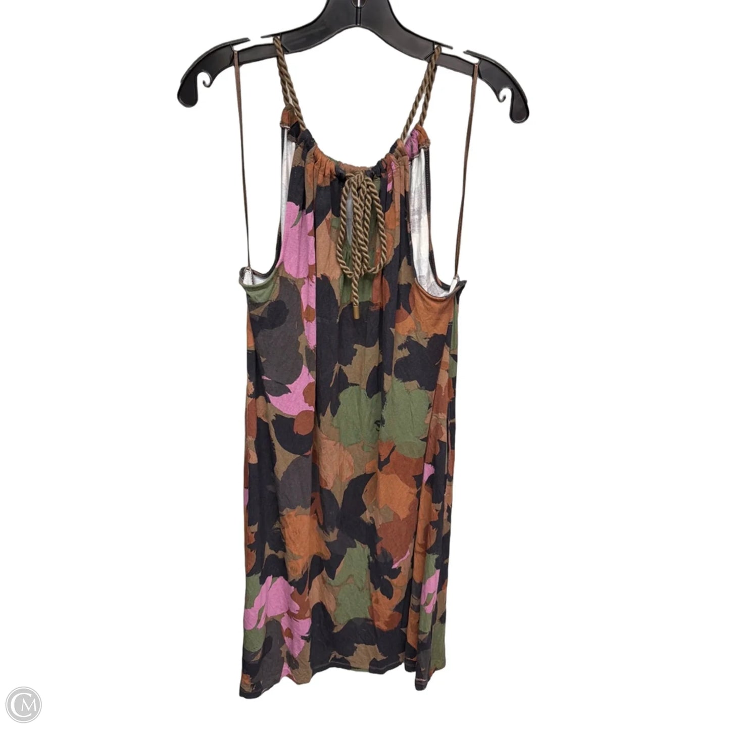 Dress Casual Midi By Time And Tru In Brown & Purple, Size: Xxl