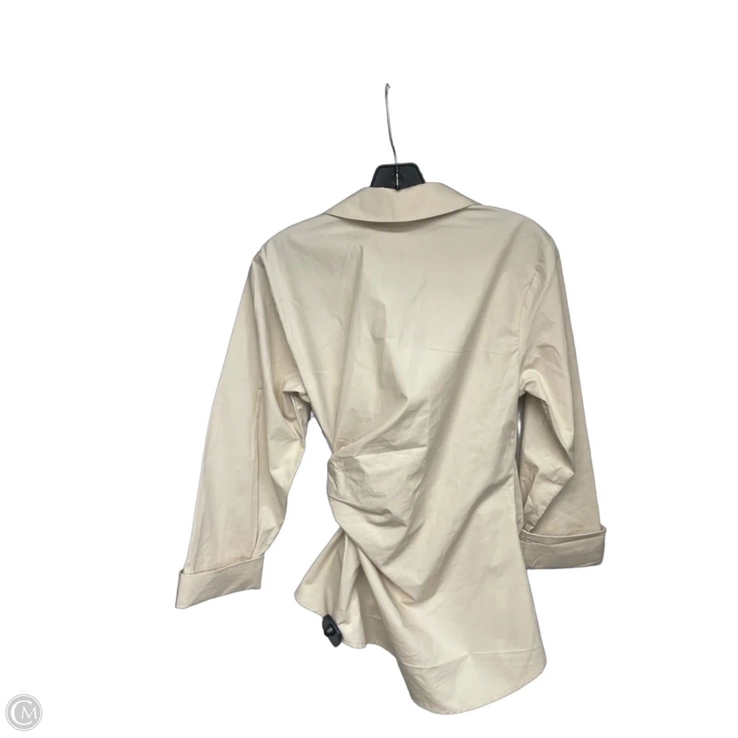 Top Long Sleeve By Anthropologie In Tan, Size: Xs