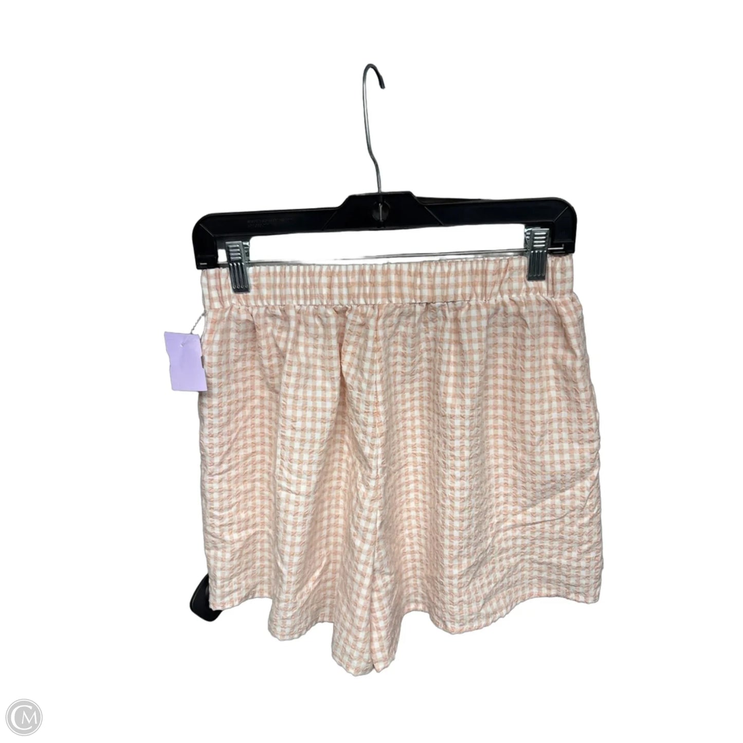 Shorts By Clothes Mentor In Orange & White, Size: M