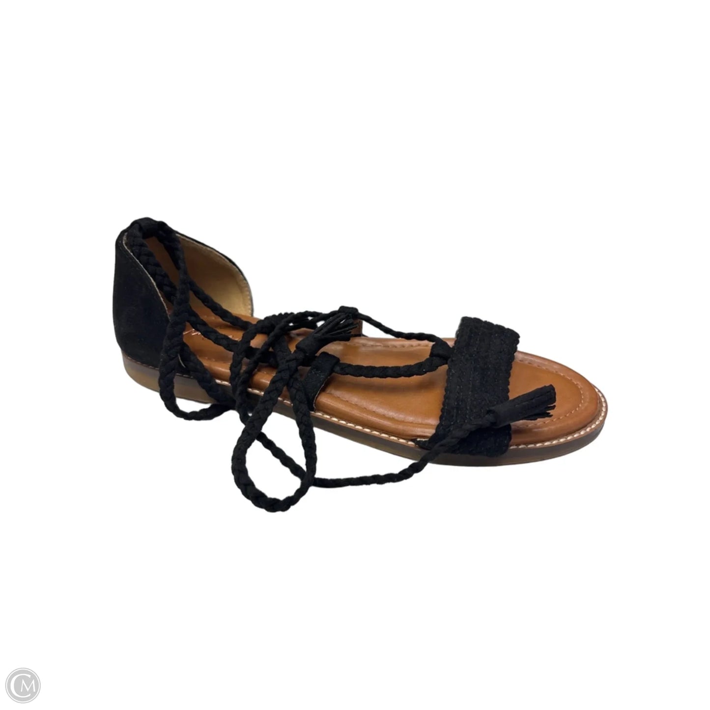 Sandals Flats By Crown Vintage In Black, Size: 8