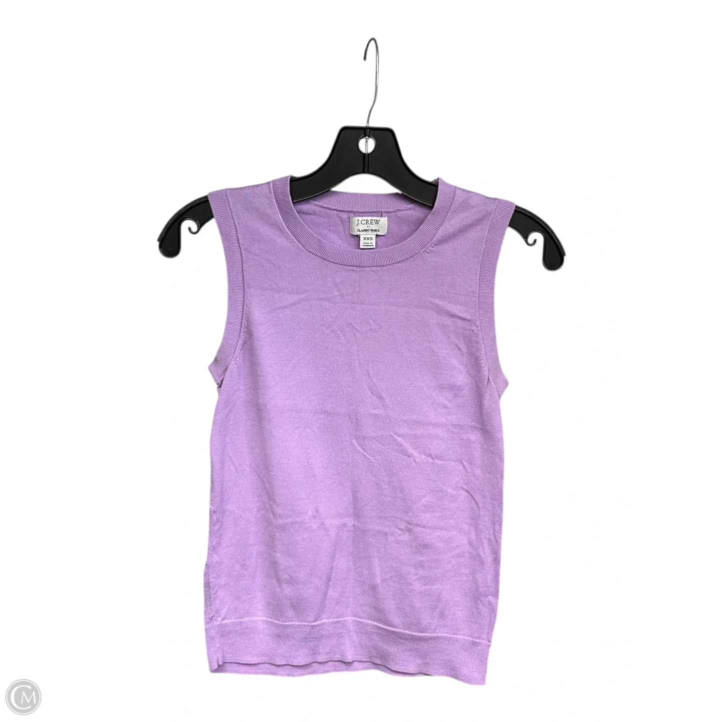 Top Sleeveless By J. Crew In Purple, Size: Xxs