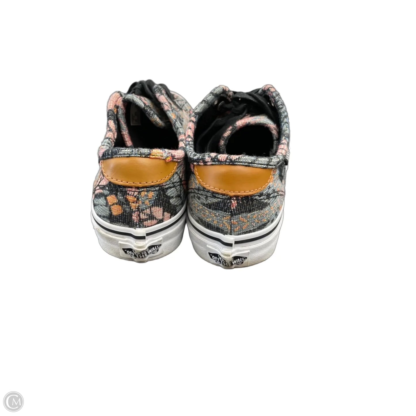 Shoes Sneakers By Vans In Black & Orange, Size: 7