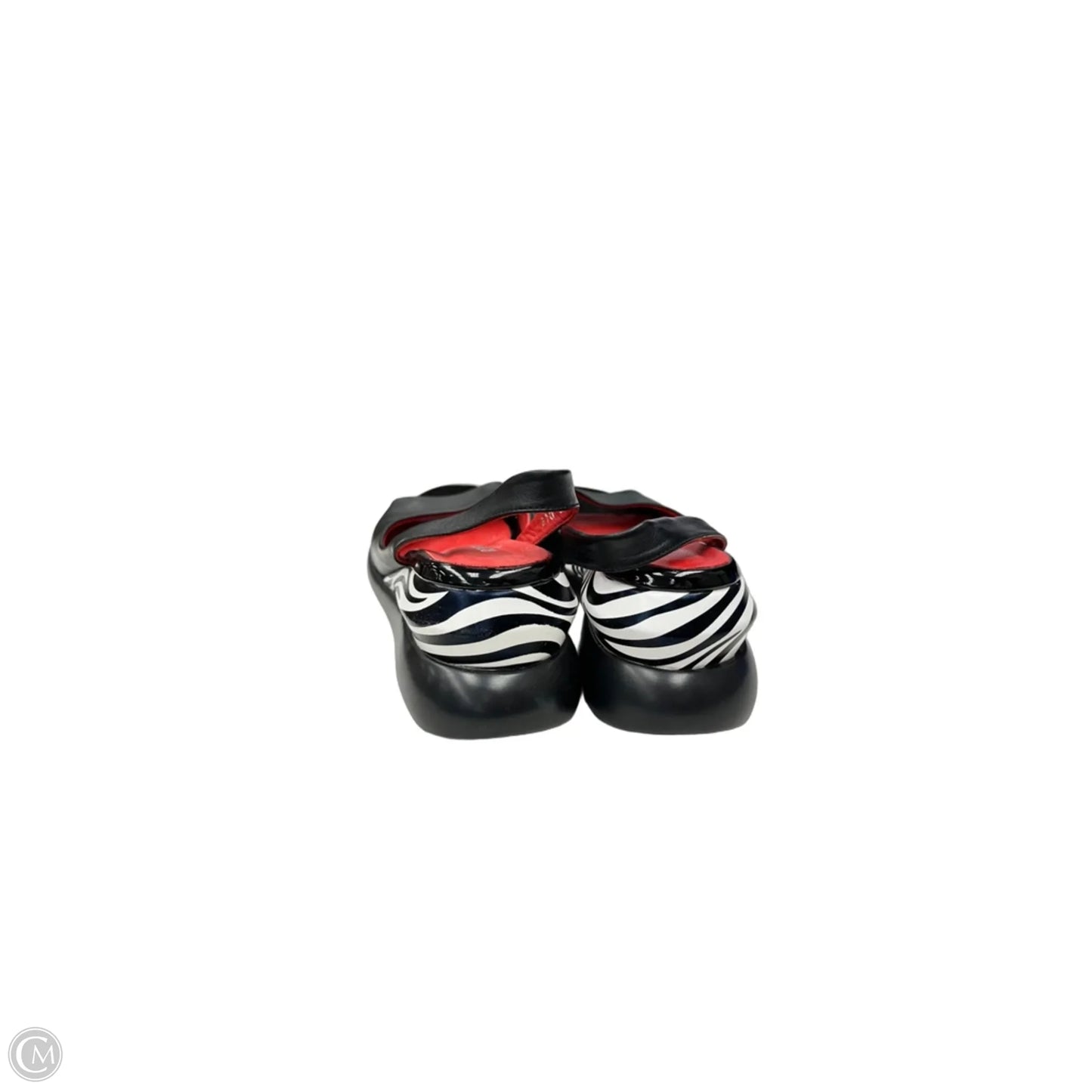 Sandals Heels Block By Clothes Mentor In Black, Size: 8