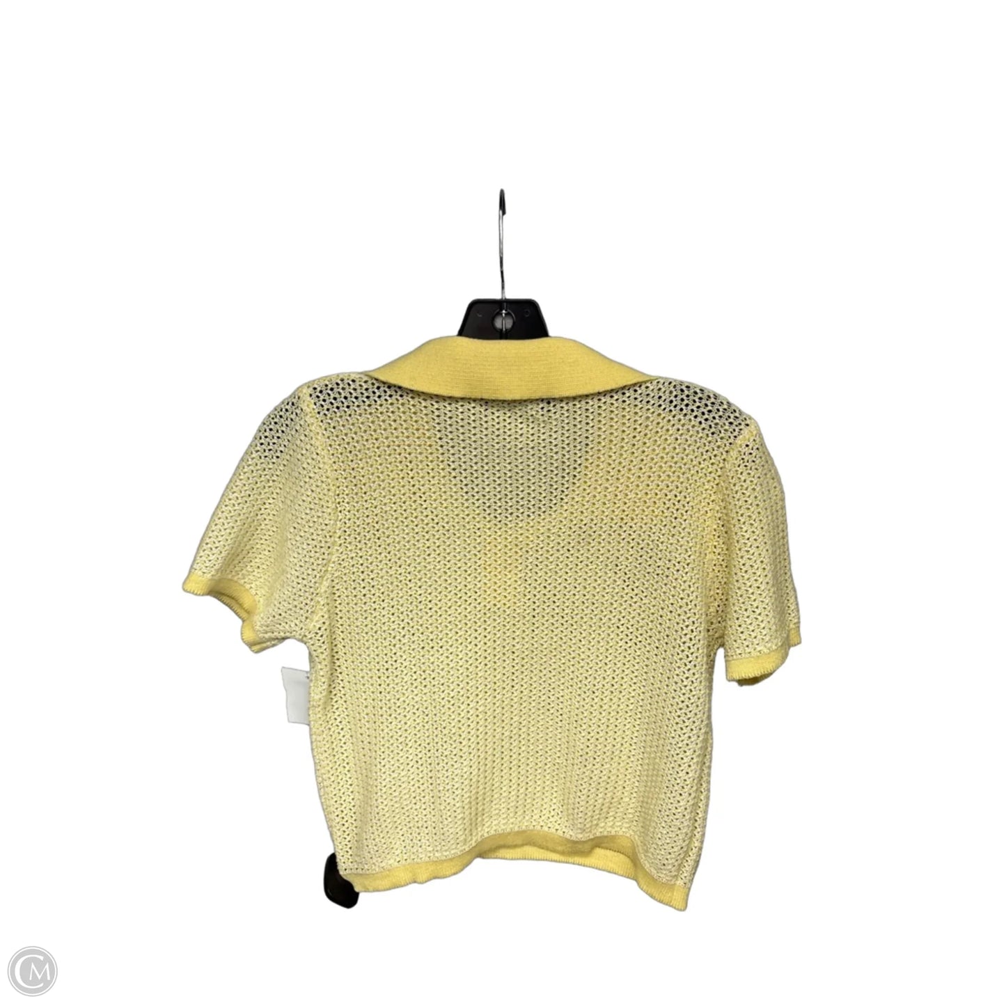 Top Short Sleeve By Cider In Yellow, Size: L