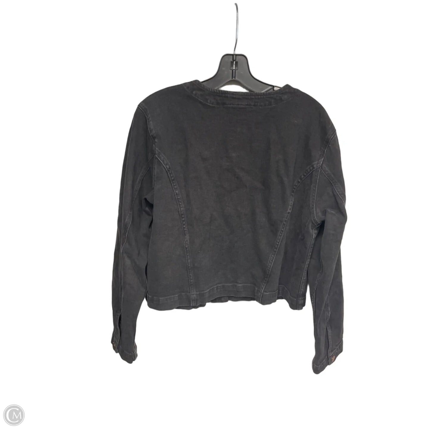 Jacket Denim By Gap In Black Denim, Size: L