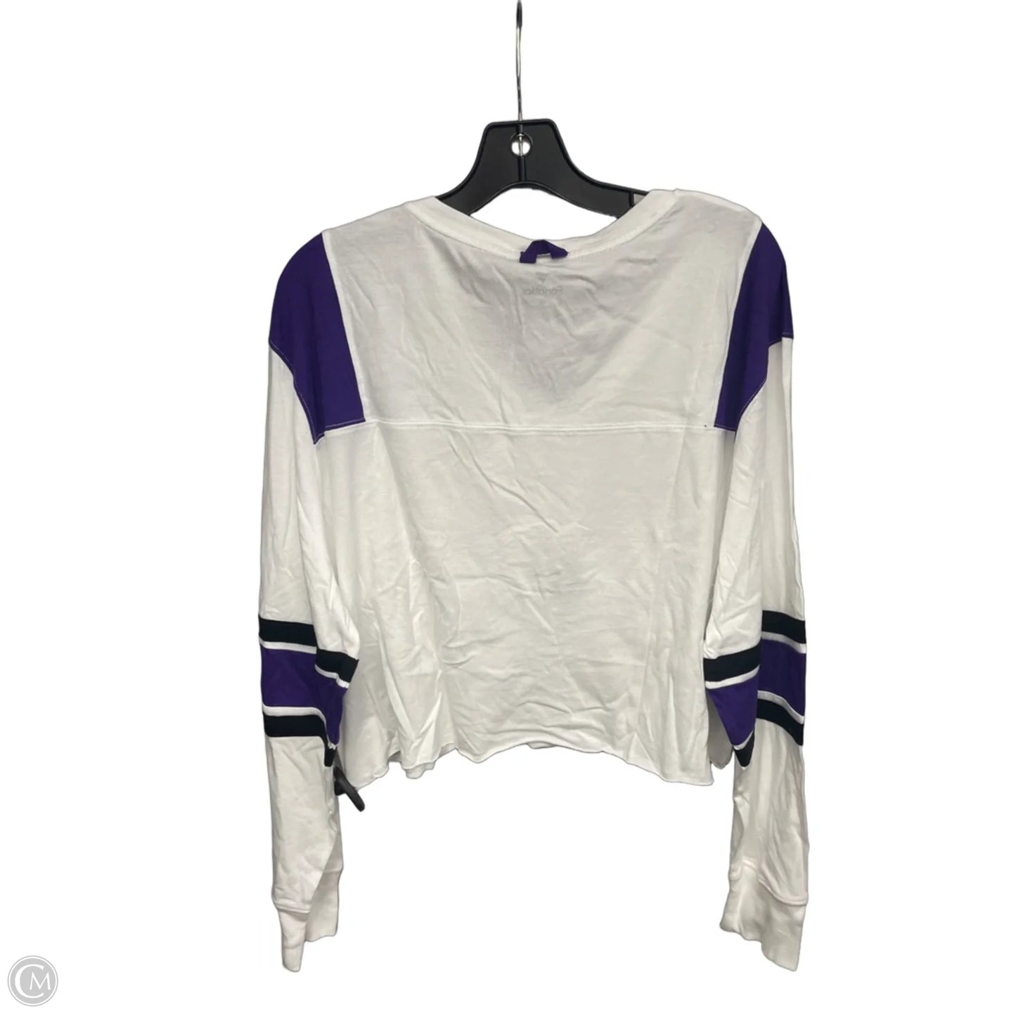 Athletic Top Long Sleeve Crewneck By Fanatics In Purple & White, Size: Xl