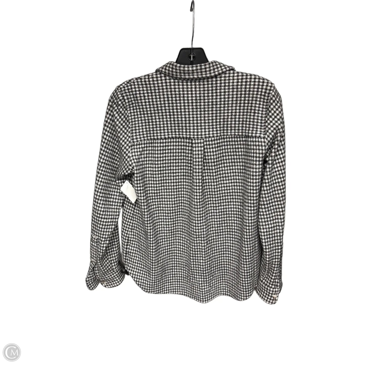 Top Long Sleeve By Faherty In Black & White, Size: S