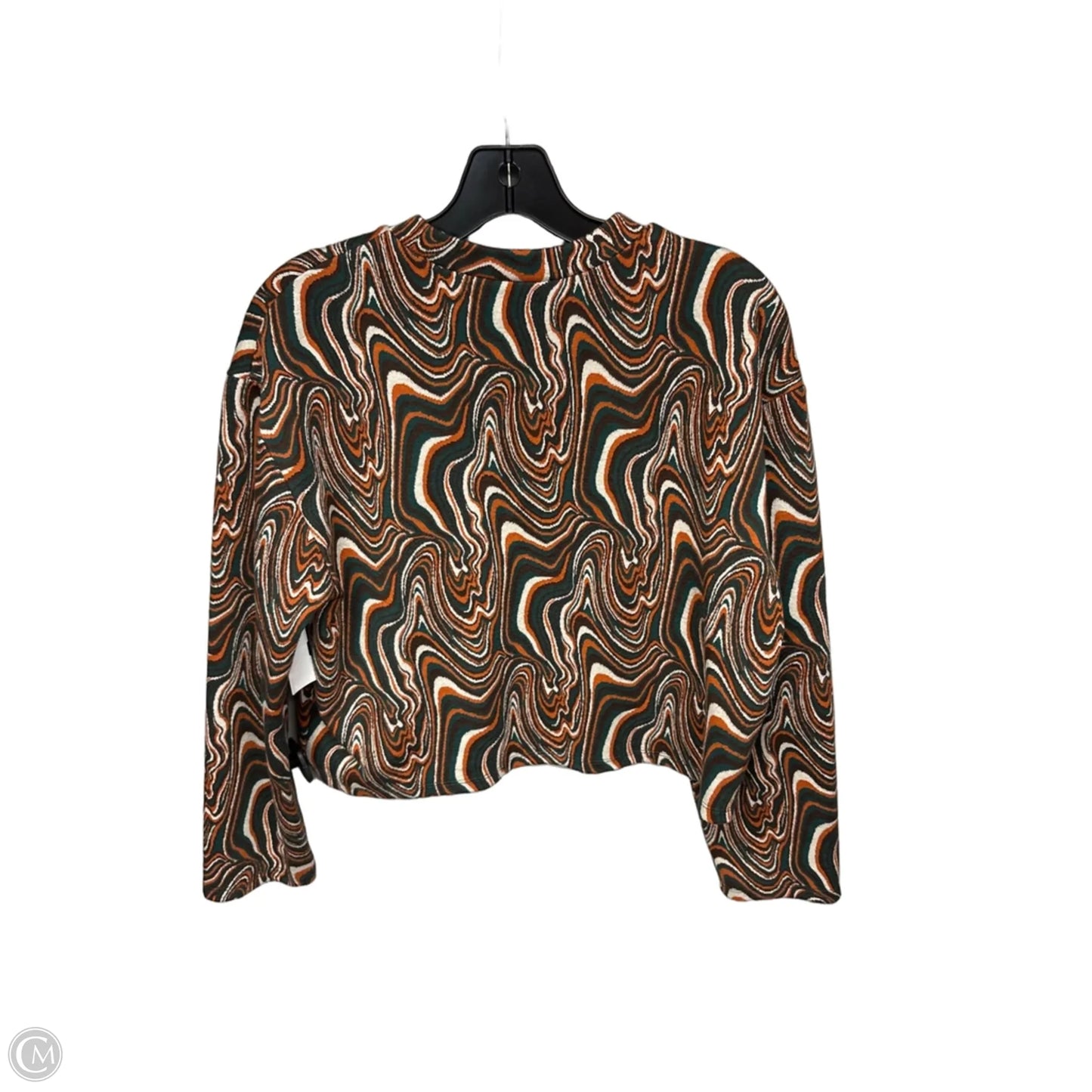 Sweater By Zara In Green & Orange, Size: S