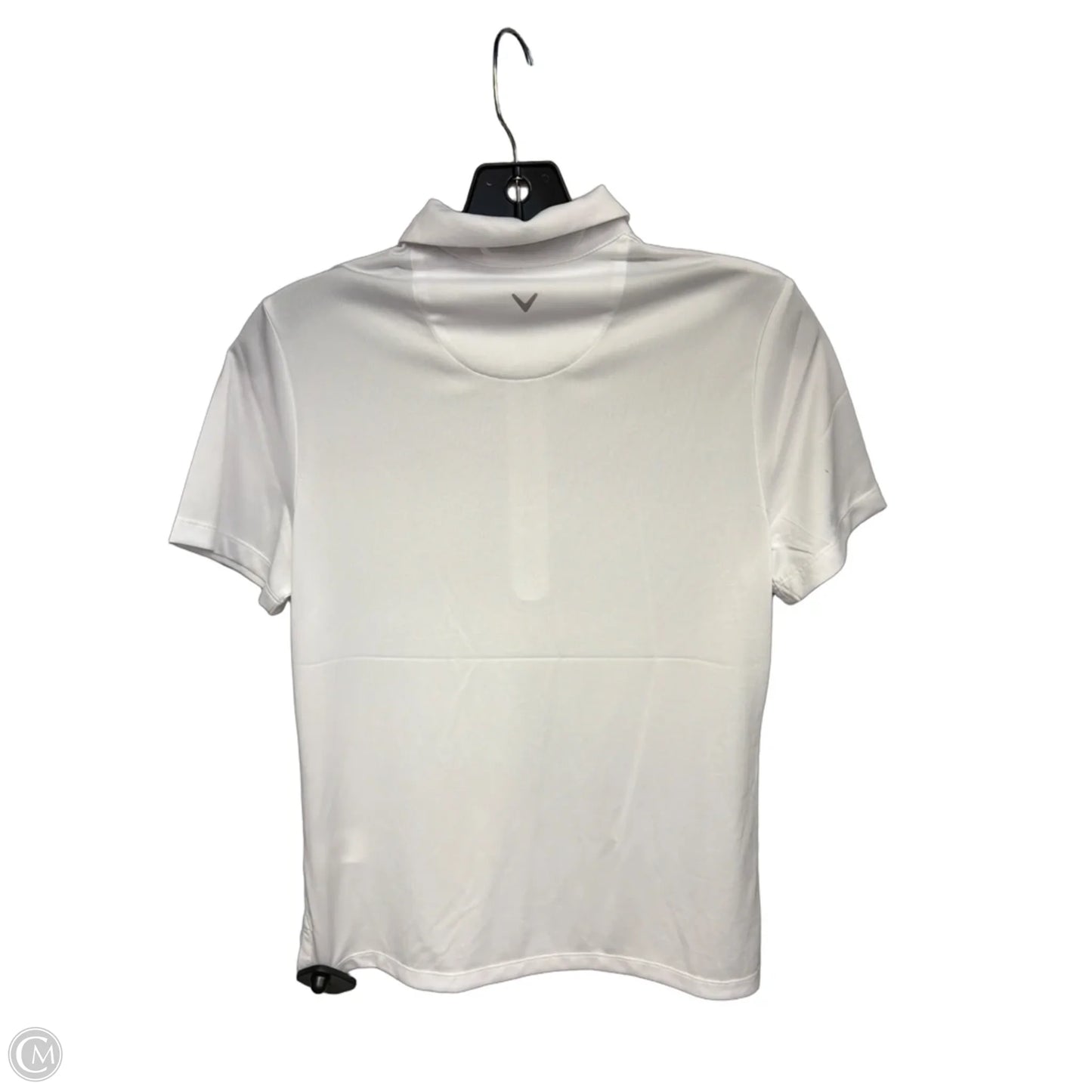 Athletic Top Short Sleeve By Callaway In White, Size: S