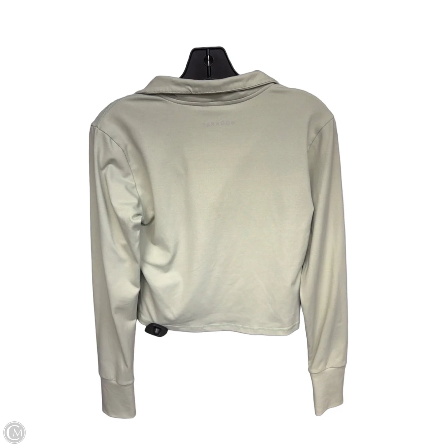 Athletic Top Long Sleeve Collar By Clothes Mentor In Green, Size: L