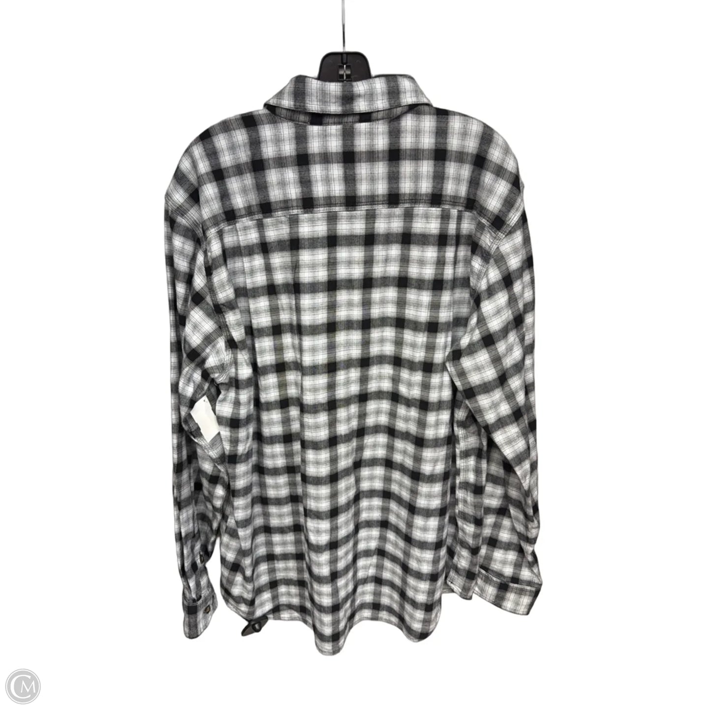 Top Long Sleeve By Carhartt In Plaid Pattern, Size: L