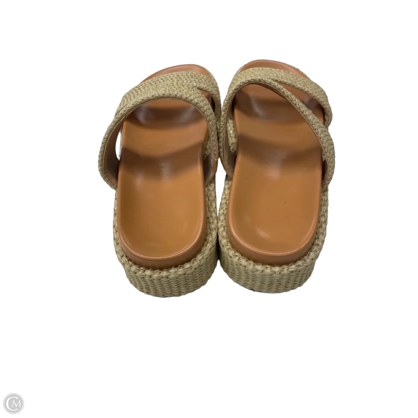 Sandals Flats By Clothes Mentor In Tan, Size: 7