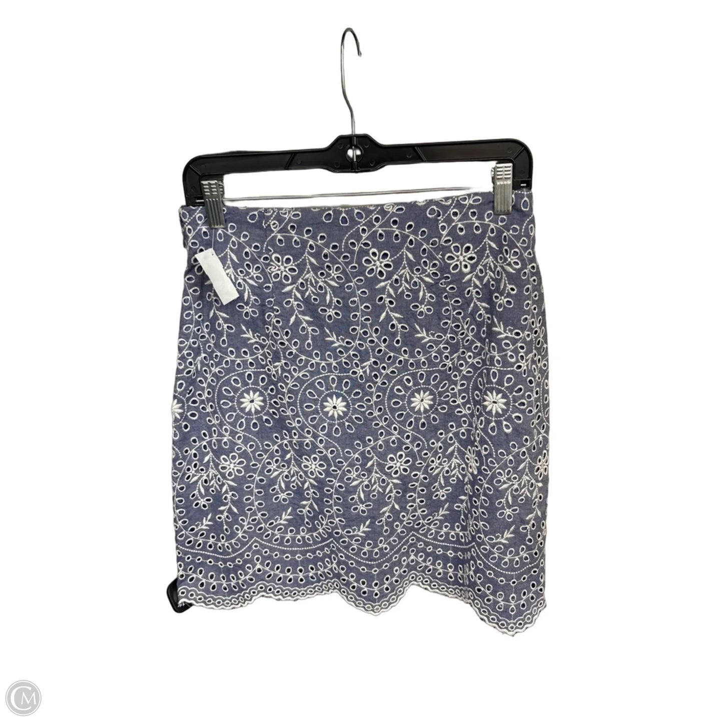 Skirt Mini & Short By Loft In Blue Denim, Size: 0