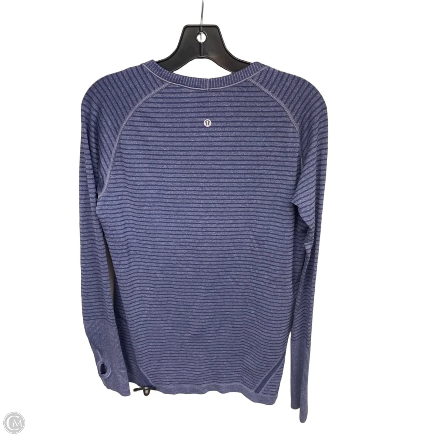 Athletic Top Long Sleeve Crewneck By Lululemon In Blue, Size: 12