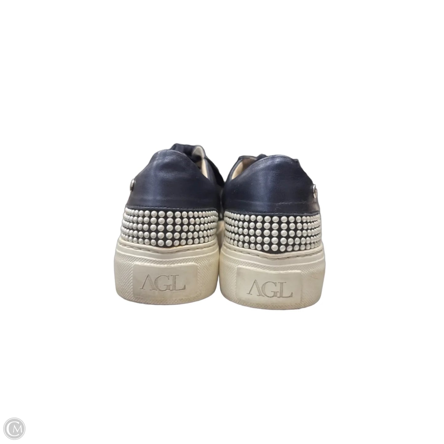 Shoes Sneakers By Agl In Blue, Size: 8.5