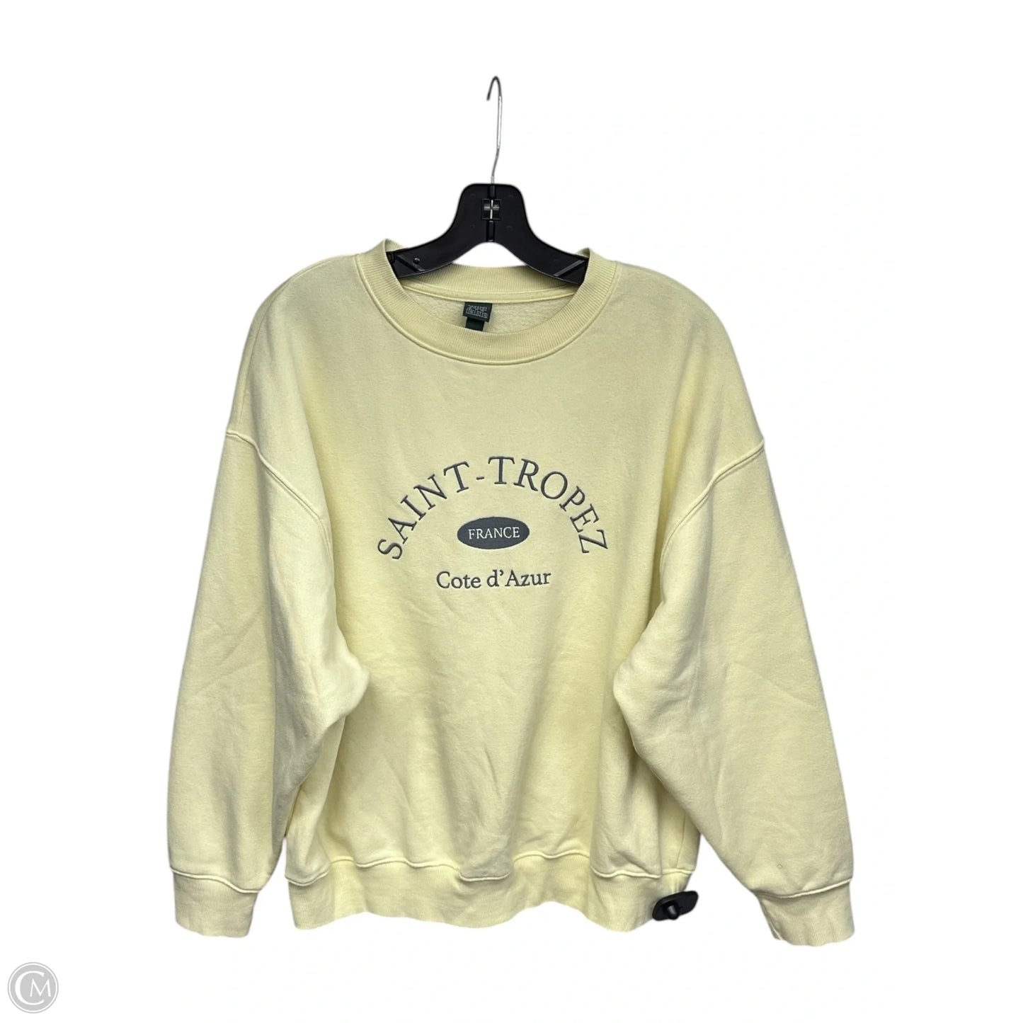 Sweatshirt Crewneck By Wild Fable In Yellow, Size: S
