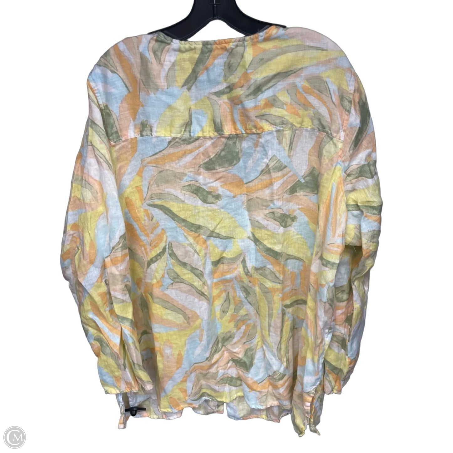Top Long Sleeve By Rachel Zoe In Orange & Yellow, Size: 3x