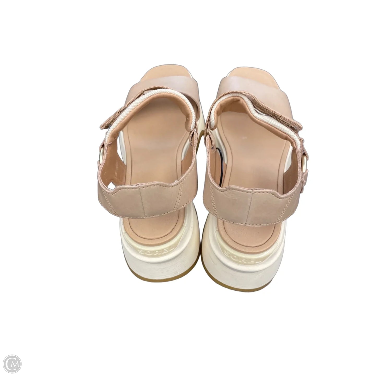 Sandals Heels Wedge By Sorel In Tan, Size: 8.5