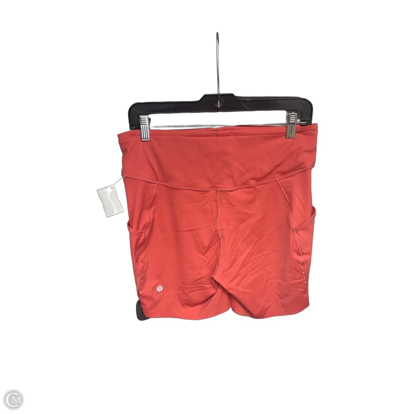 Athletic Shorts By Lululemon In Coral, Size: 12