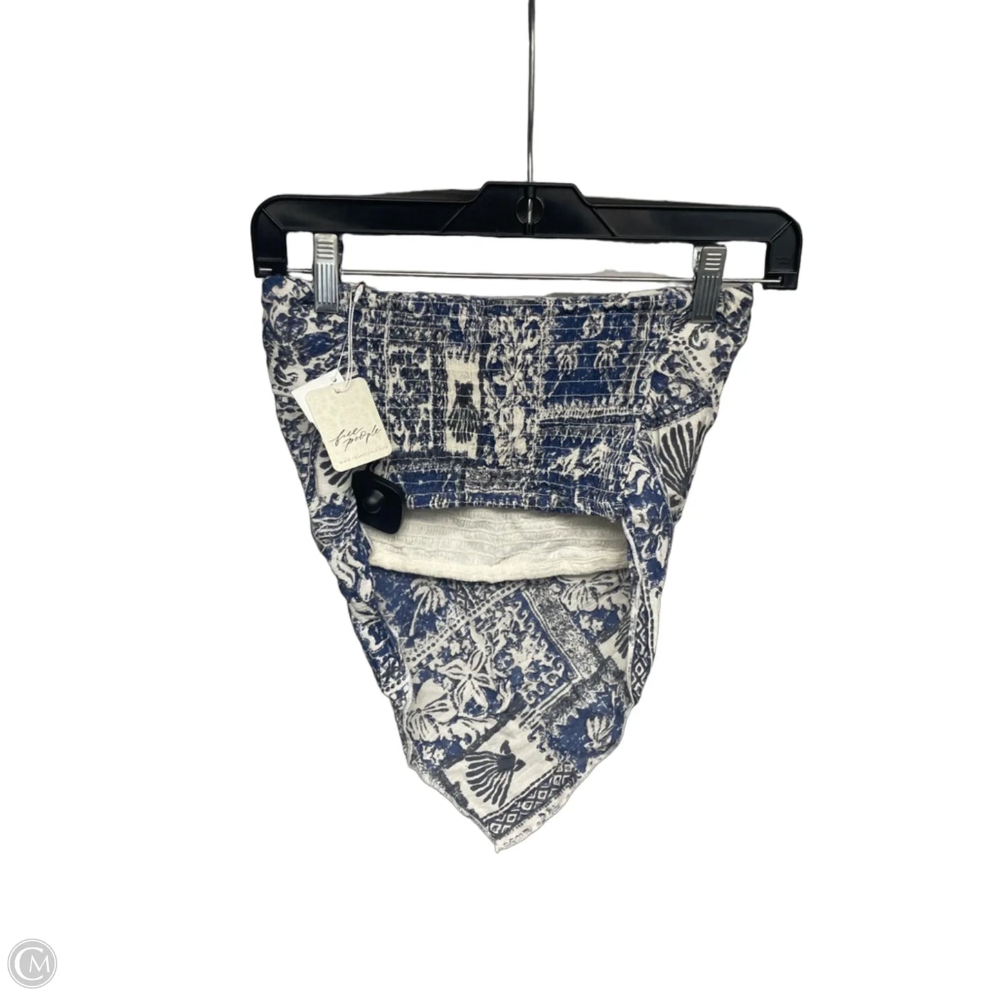 Top Sleeveless By Free People In Blue & Cream, Size: M