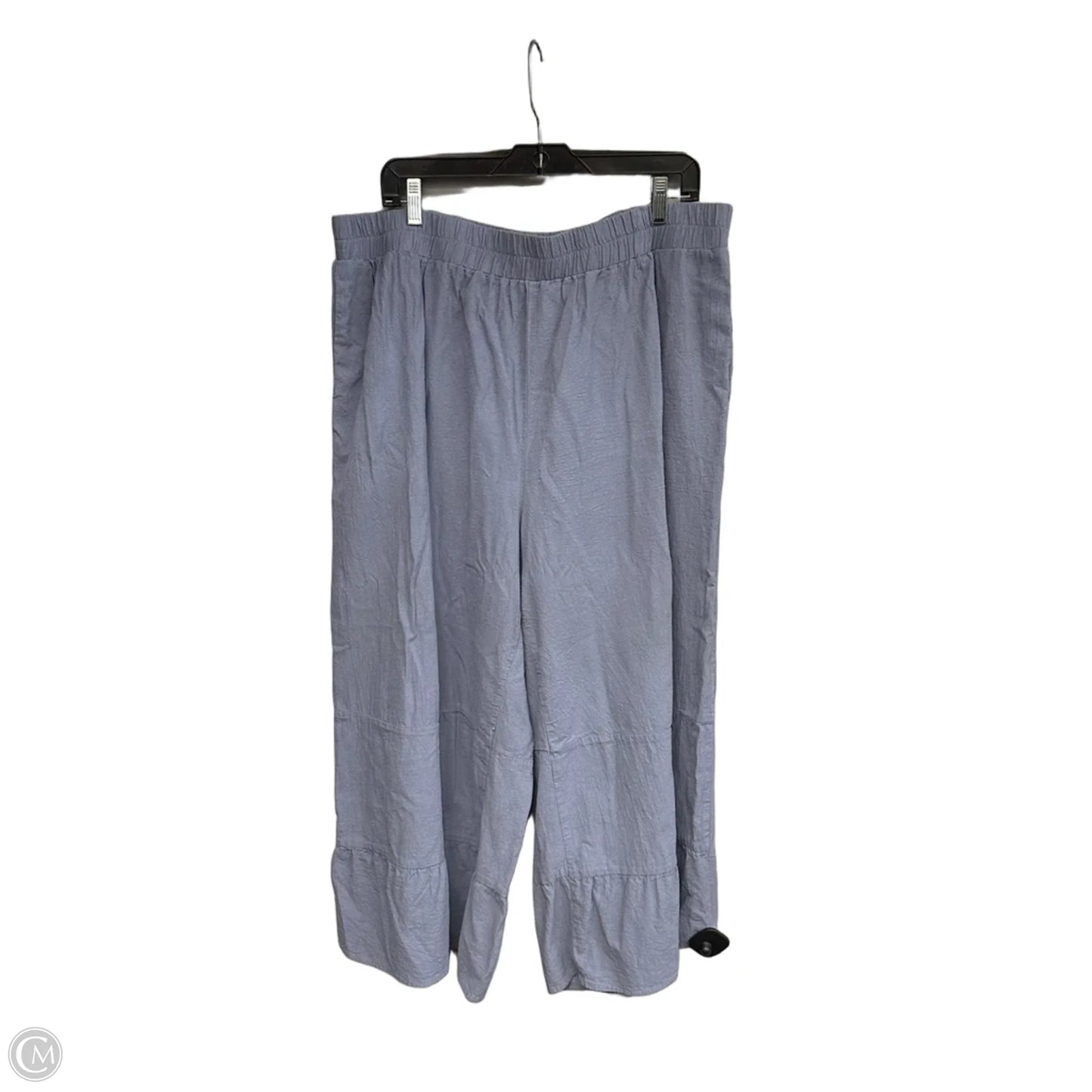 Pants Cropped By Emery Rose In Blue, Size: 4x
