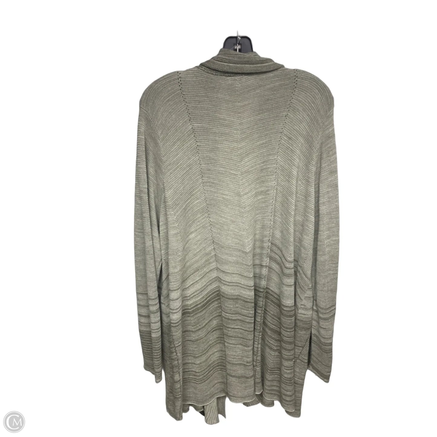 Cardigan By Avenue In Green, Size: 2x