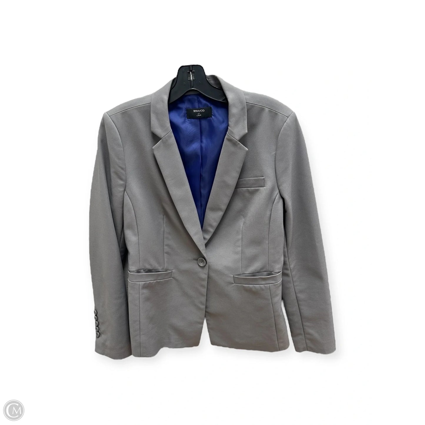 Blazer By Clothes Mentor In Grey, Size: 0p