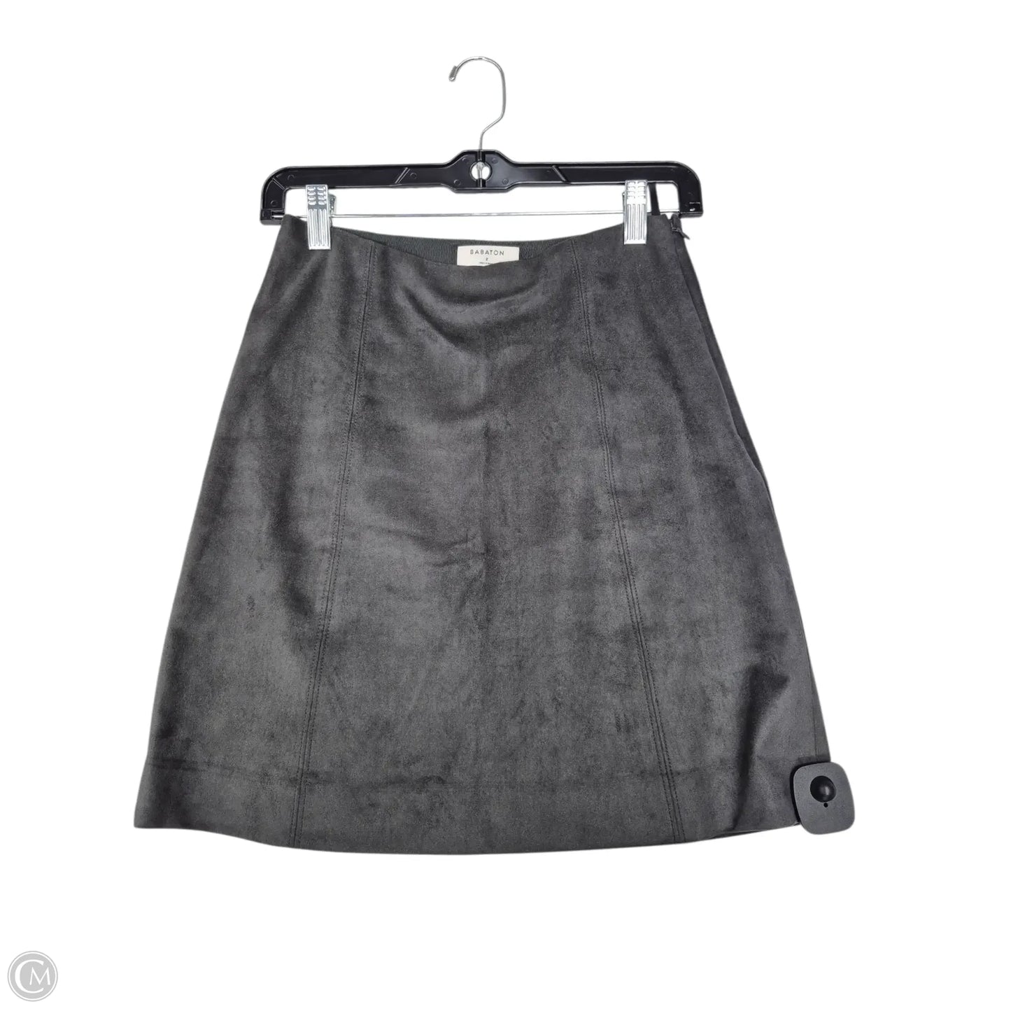 Skirt Mini & Short By Babaton In Grey, Size: 2