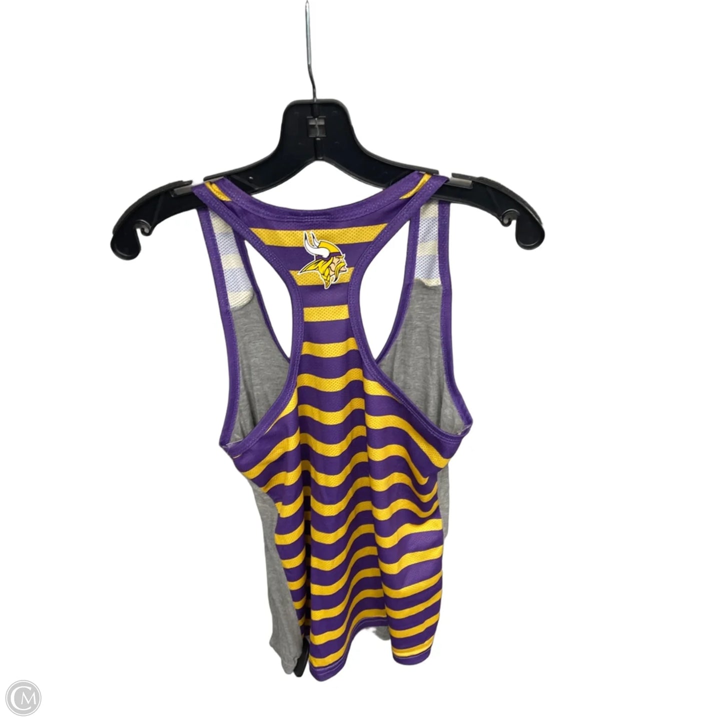 Athletic Tank Top By Nfl In Purple & Yellow, Size: M