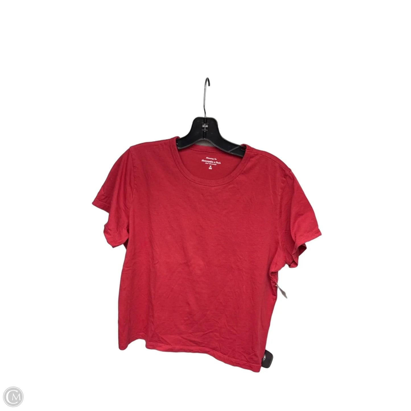Top Short Sleeve By Abercrombie And Fitch In Red, Size: M