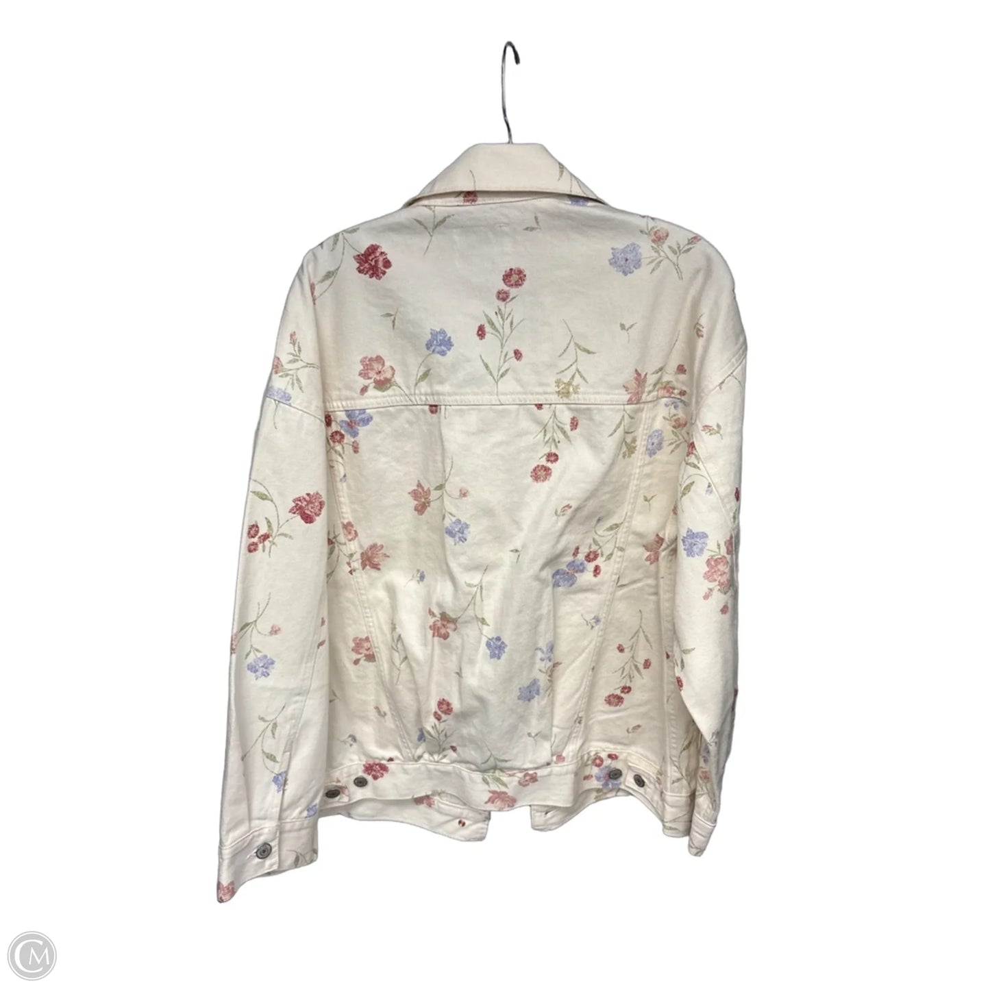 Jacket Denim By Old Navy In White, Size: M