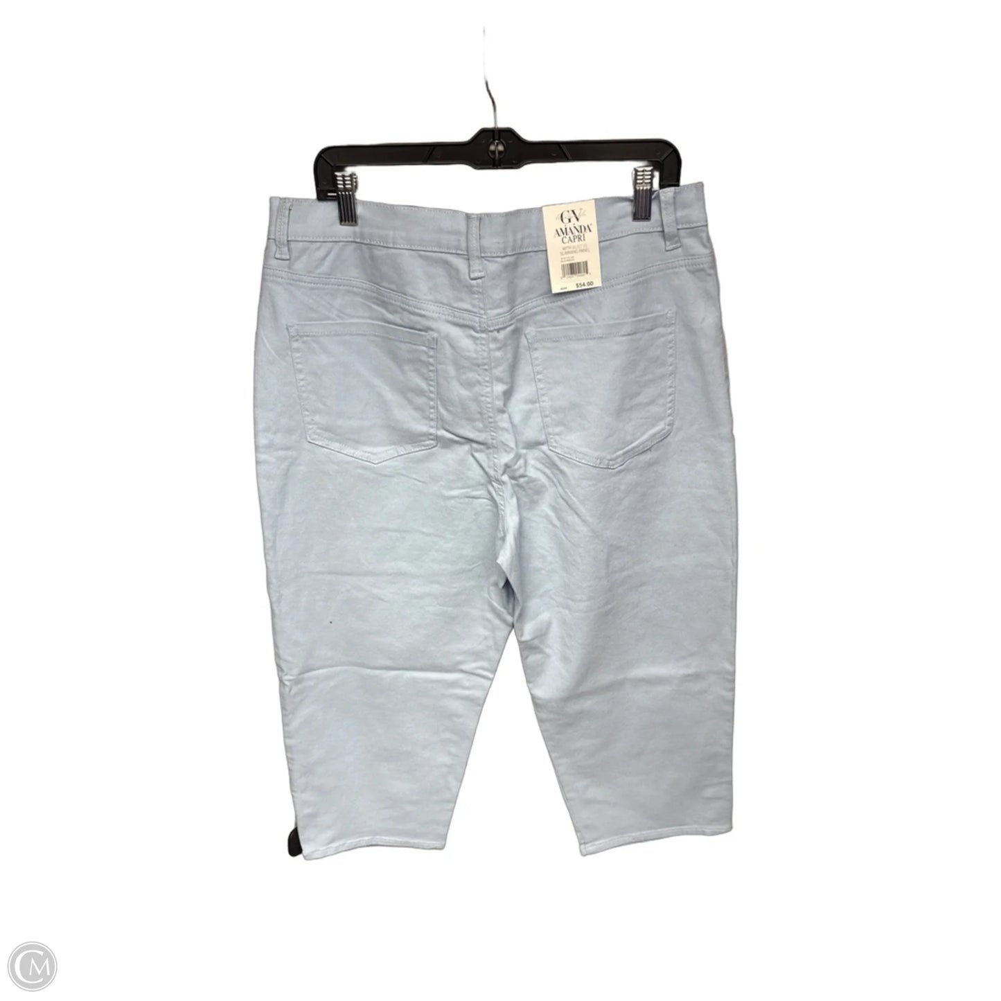 Capris By Gloria Vanderbilt In Blue, Size: 16