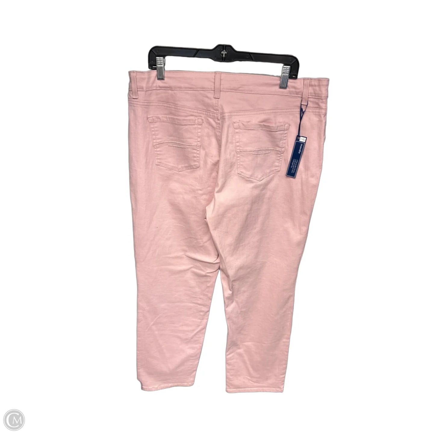 Jeans Straight By Bandolino In Pink, Size: 16