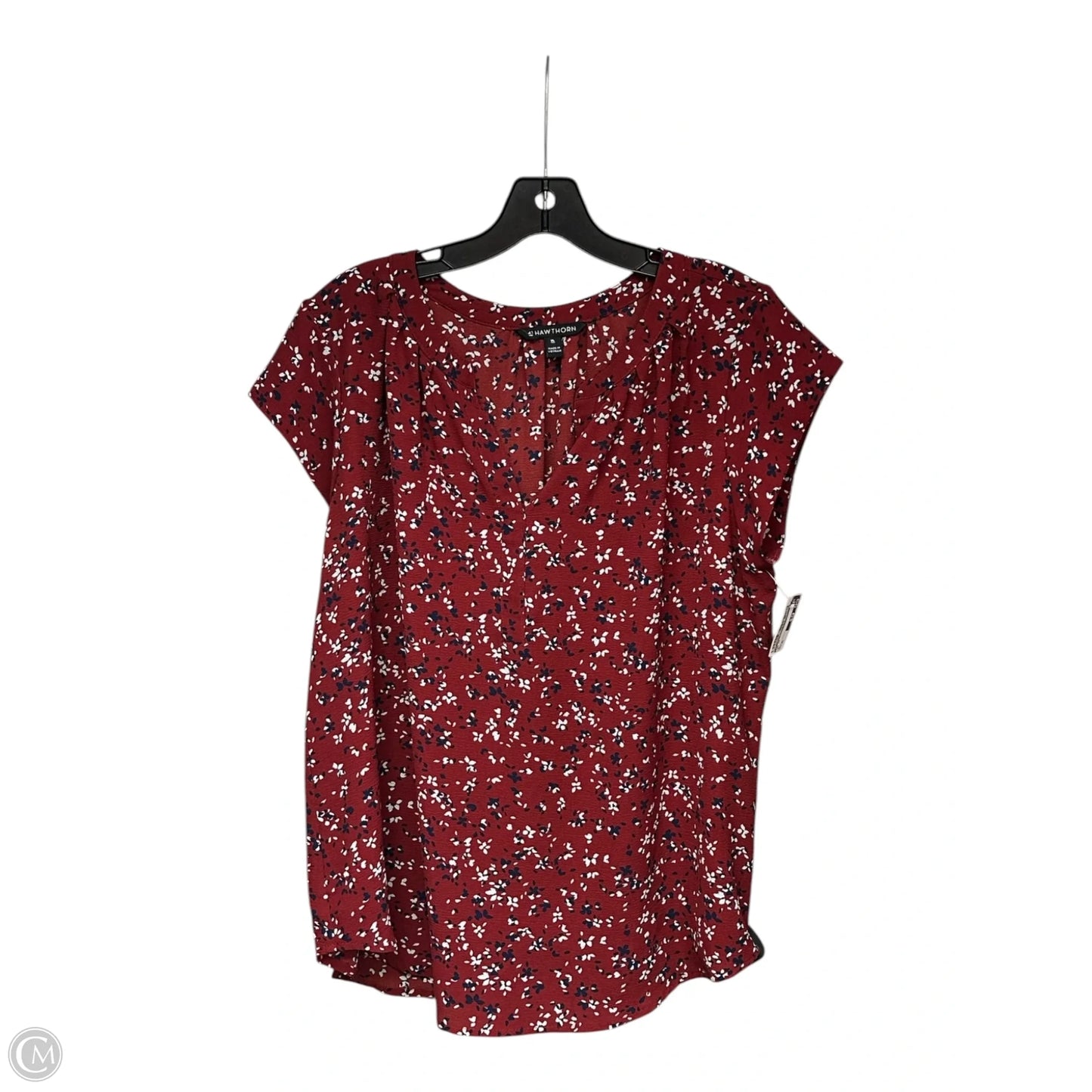 Top Short Sleeve By 41 Hawthorn In Red, Size: Xl
