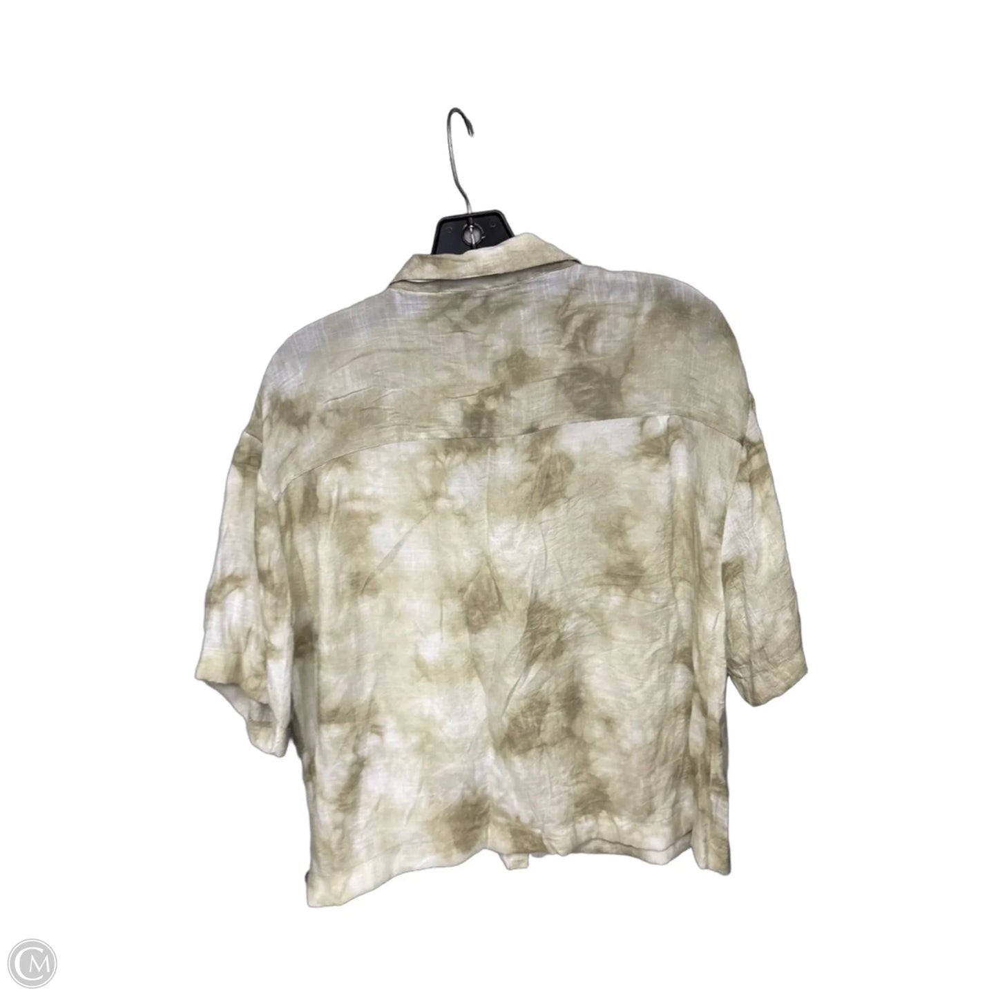 Top Short Sleeve By Unique Spectrum In Green, Size: L
