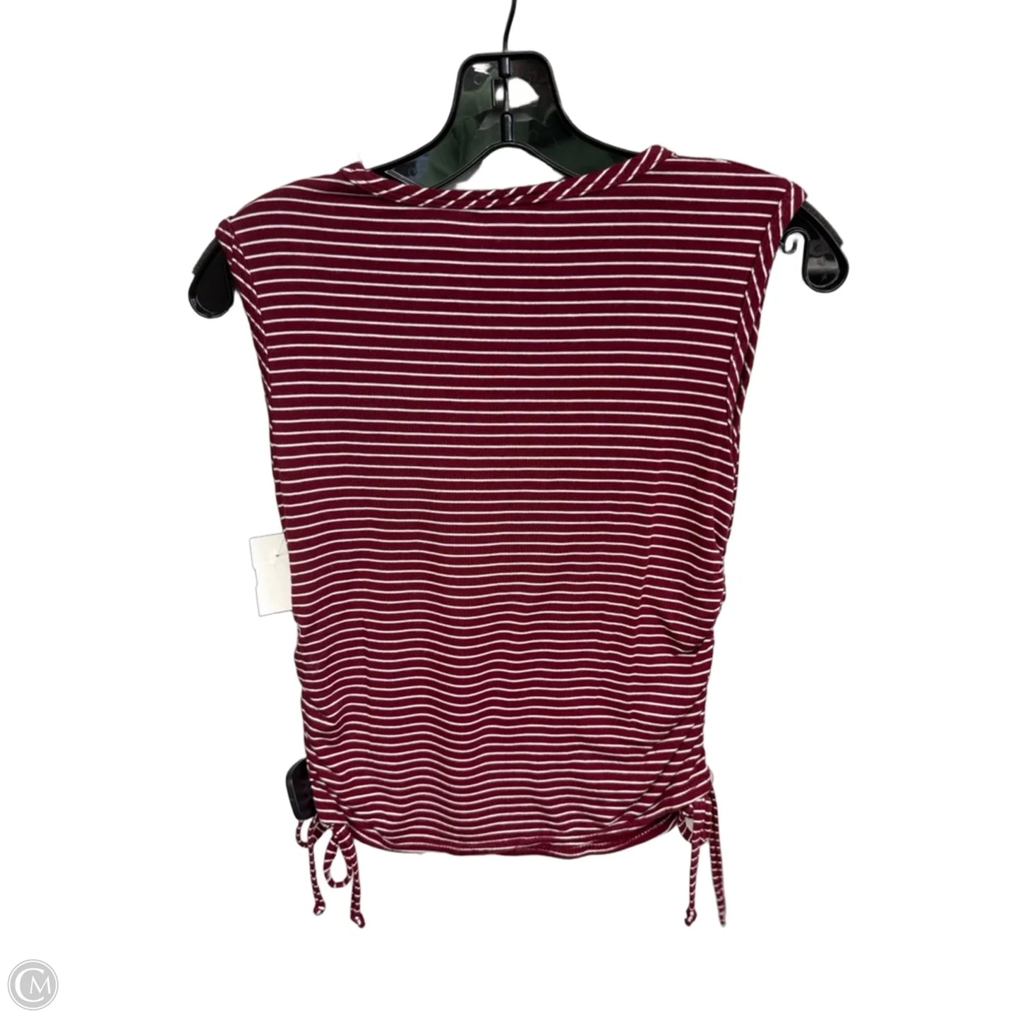 Top Sleeveless By Olivia Rae In Red & White, Size: S