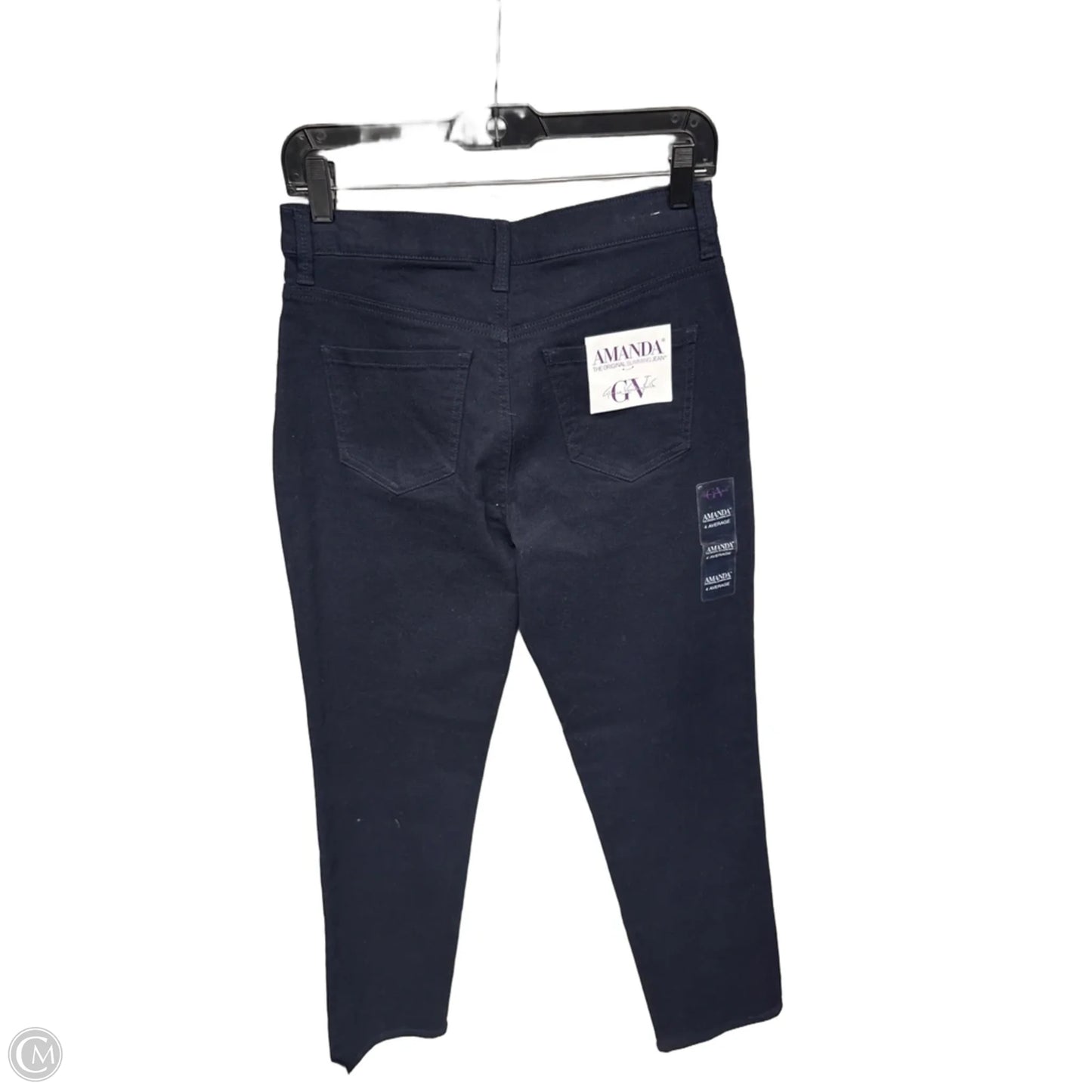 Jeans Straight By Gloria Vanderbilt In Navy, Size: 4