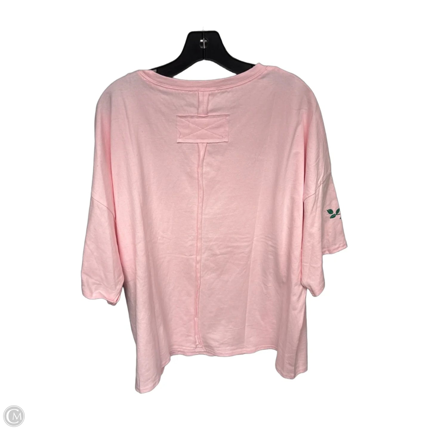 Top Short Sleeve By Peach Love Cream California In Pink, Size: S