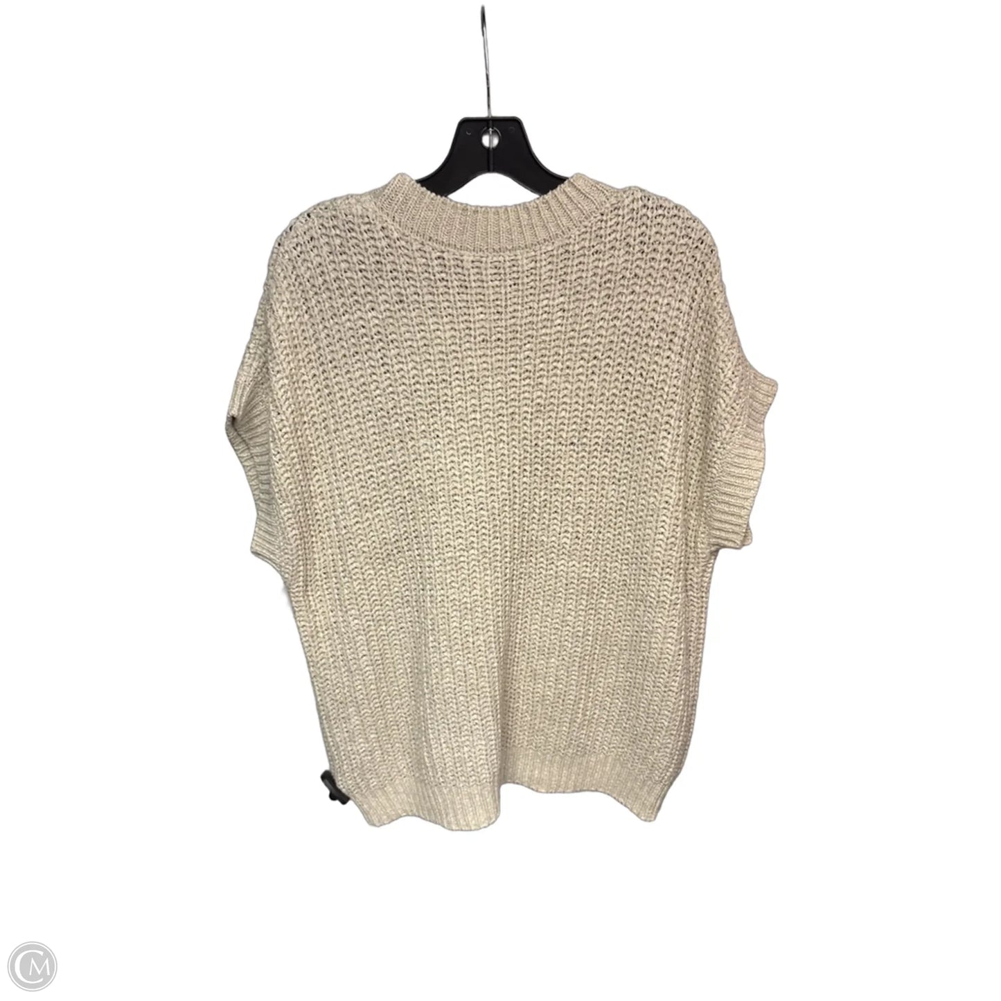 Sweater Short Sleeve By Zenana In Tan, Size: S